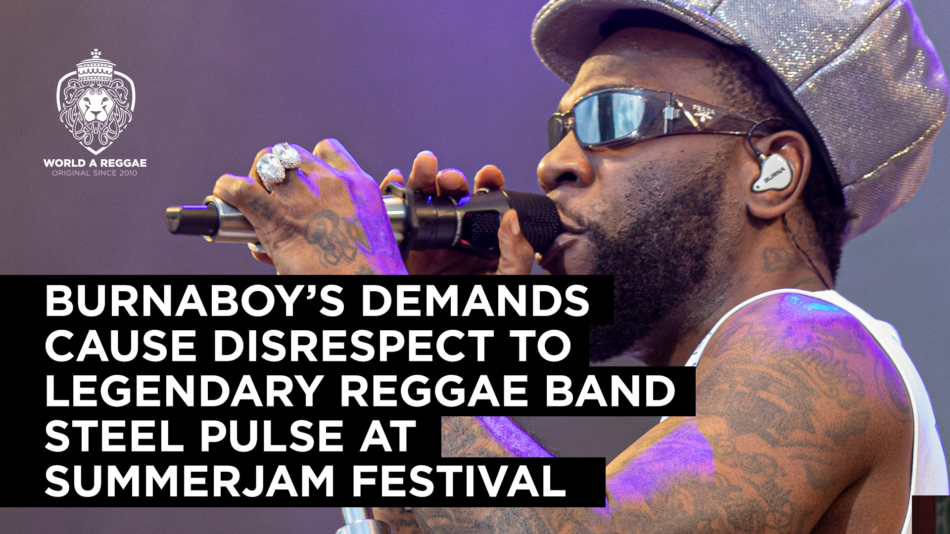 Burnaboy disrespects steel pulse